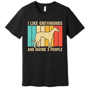 Funny Greyhound Design  Italian Greyhound Dog Lover Premium T-Shirt