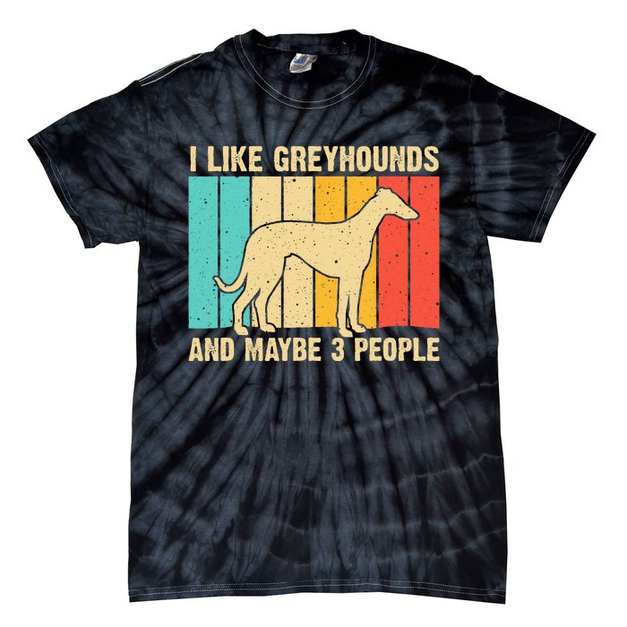 Funny Greyhound Design  Italian Greyhound Dog Lover Tie-Dye T-Shirt