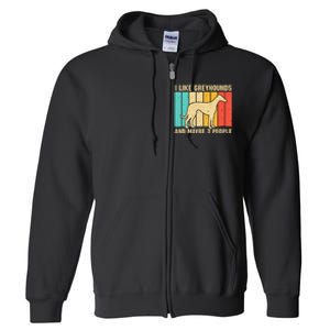 Funny Greyhound Design  Italian Greyhound Dog Lover Full Zip Hoodie