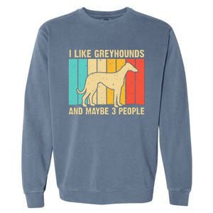 Funny Greyhound Design  Italian Greyhound Dog Lover Garment-Dyed Sweatshirt