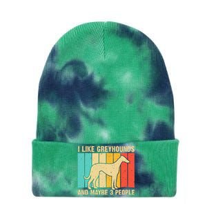 Funny Greyhound Design  Italian Greyhound Dog Lover Tie Dye 12in Knit Beanie