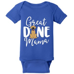 Fawn Great Dane Mama Dog Owner Cool Gift Mom Gift Funny Gift Baby Bodysuit