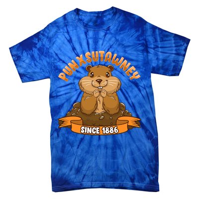 Funny Groundhog Day Phil Cute Ground Hog Punxsutawney Gift Tie-Dye T-Shirt