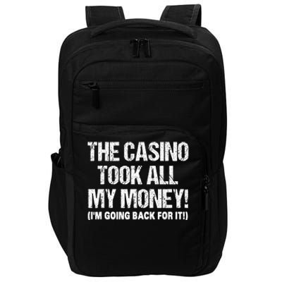 Funny Gambling Design Poker Lovers Gamblers Impact Tech Backpack