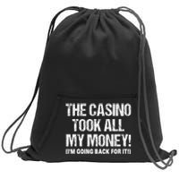 Funny Gambling Design Poker Lovers Gamblers Sweatshirt Cinch Pack Bag