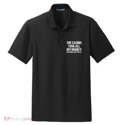 Funny Gambling Design Poker Lovers Gamblers Dry Zone Grid Polo
