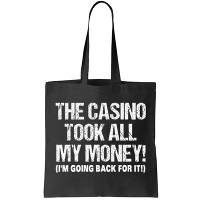 Funny Gambling Design Poker Lovers Gamblers Tote Bag