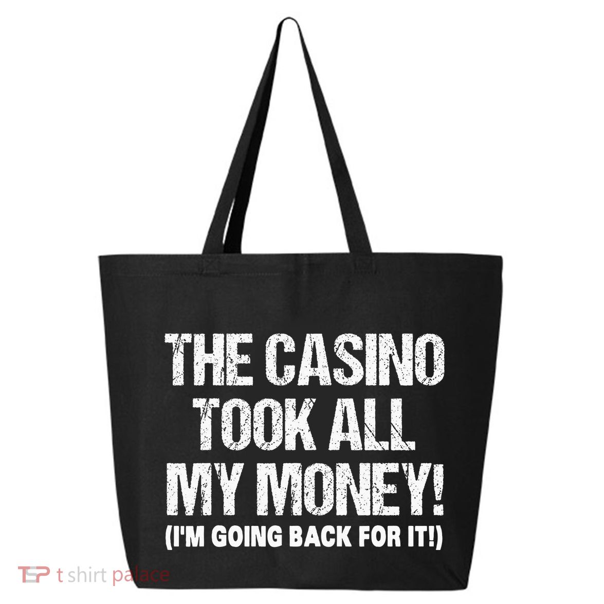 Funny Gambling Design Poker Lovers Gamblers 25L Jumbo Tote