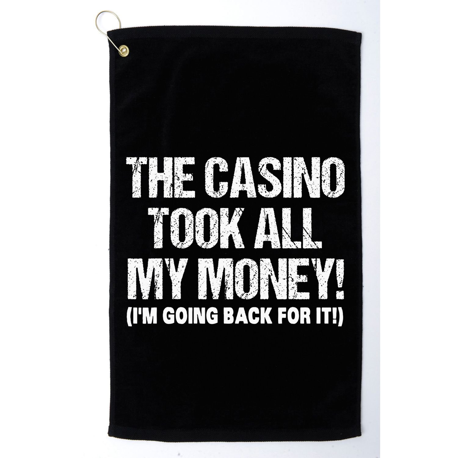 Funny Gambling Design Poker Lovers Gamblers Golf Towel