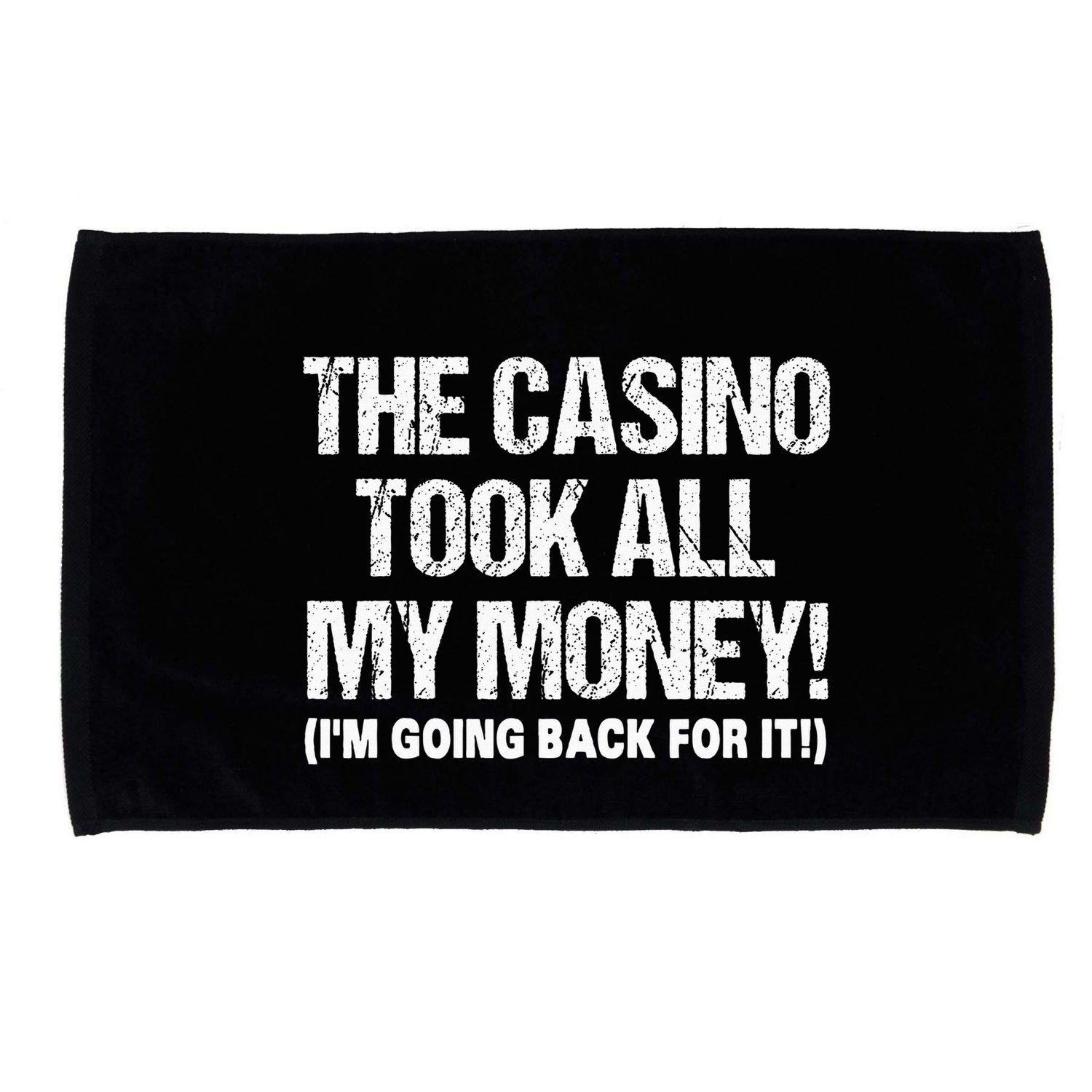 Funny Gambling Design Poker Lovers Gamblers Microfiber Hand Towel