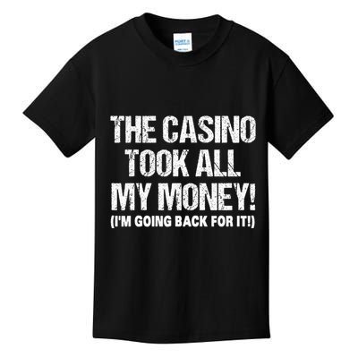 Funny Gambling Design Poker Lovers Gamblers Kids T-Shirt