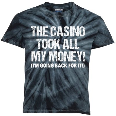 Funny Gambling Design Poker Lovers Gamblers Kids Tie-Dye T-Shirt