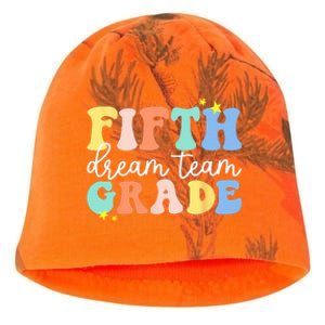 Fifth Grade Dream Team Teacher Students Back To School Kati - Camo Knit Beanie