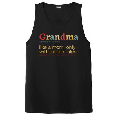 Funny Grandma Defination PosiCharge Competitor Tank