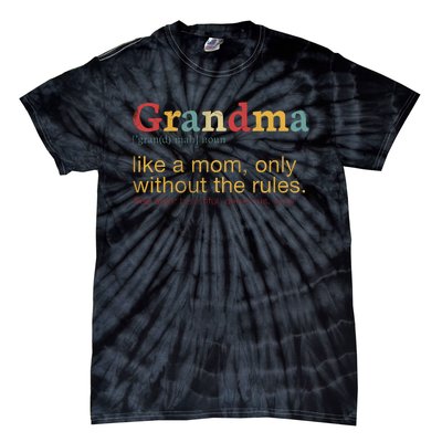 Funny Grandma Defination Tie-Dye T-Shirt