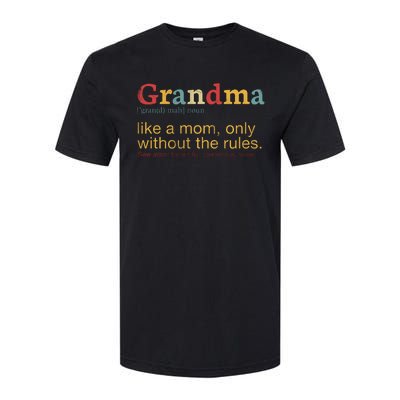 Funny Grandma Defination Softstyle CVC T-Shirt