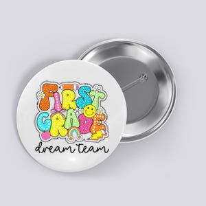 First Grade Dream Team Retro Back To School Teacher Student Gift Button