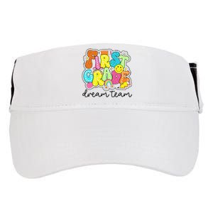 First Grade Dream Team Retro Back To School Teacher Student Gift Adult Drive Performance Visor