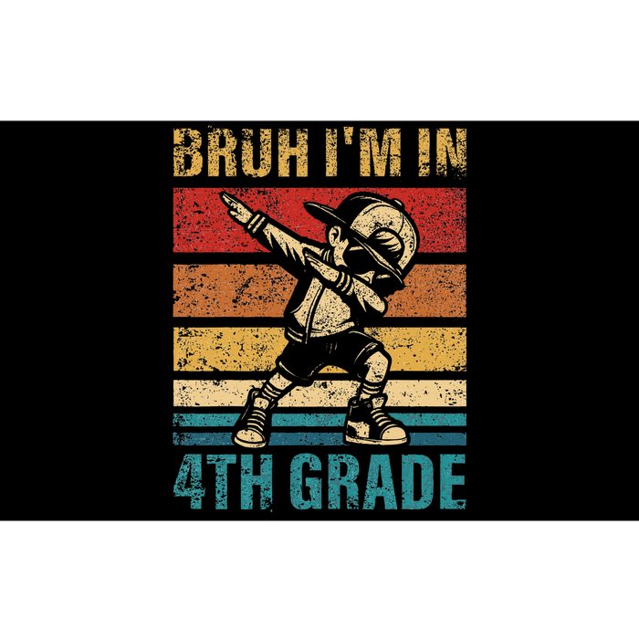 Fourth Grade Dabbing Boy Bruh IM In 4th Grade Student Gift Bumper Sticker