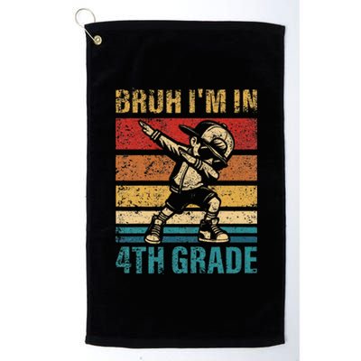 Fourth Grade Dabbing Boy Bruh IM In 4th Grade Student Gift Platinum Collection Golf Towel