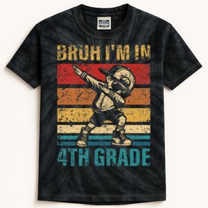 Fourth Grade Dabbing Boy Bruh IM In 4th Grade Student Gift Kids Tie-Dye T-Shirt