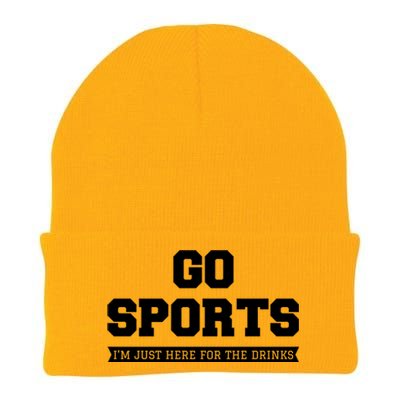 Funny Game Day Event Go Sports I'm Just Here For The S Gift Knit Cap Winter Beanie