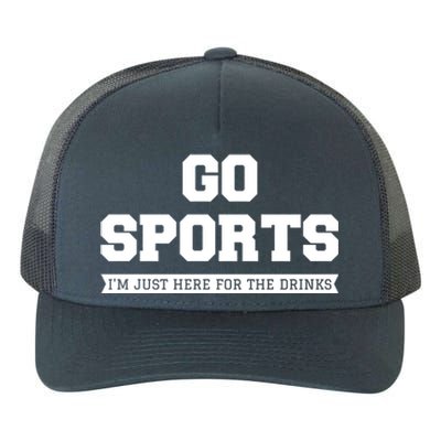 Funny Game Day Event Go Sports I'm Just Here For The S Gift Yupoong Adult 5-Panel Trucker Hat