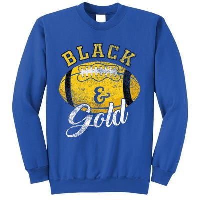 Football Game Day Black And Gold Costume For Football Lover Sweatshirt