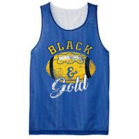 Football Game Day Black And Gold Costume For Football Lover Mesh Reversible Basketball Jersey Tank