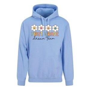 First Grade Dream Team Retro Back To School Teacher Student Unisex Surf Hoodie