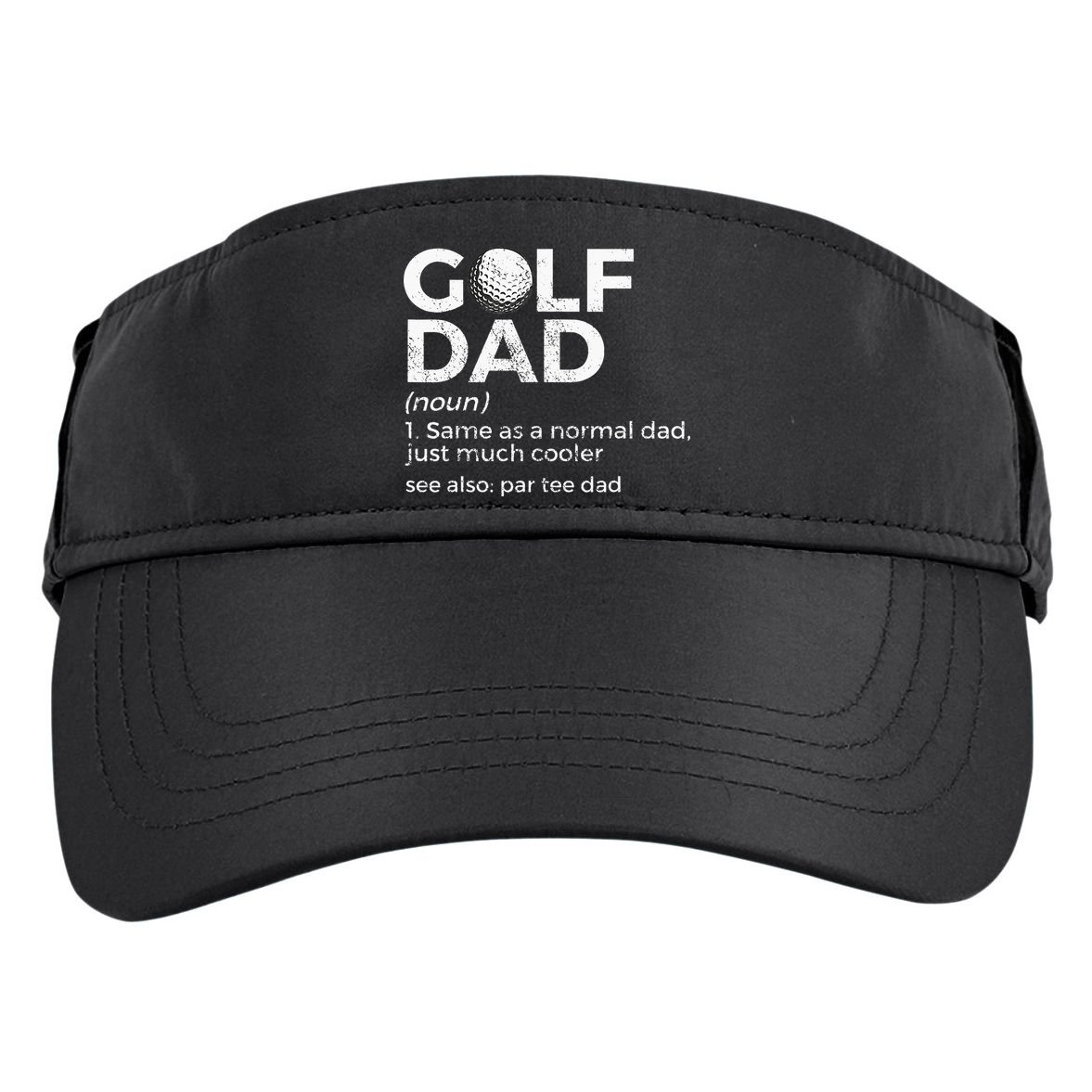 Funny Golf Dad Definition Golfing For Golfers Par Tee Dad Adult Drive Performance Visor