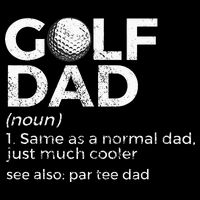 Funny Golf Dad Definition Golfing For Golfers Par Tee Dad Drawstring Bag