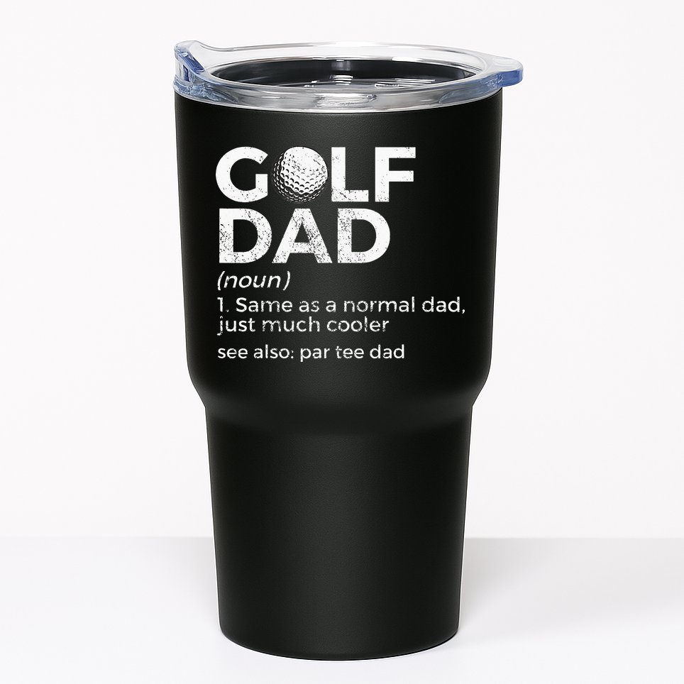Funny Golf Dad Definition Golfing For Golfers Par Tee Dad Tumbler