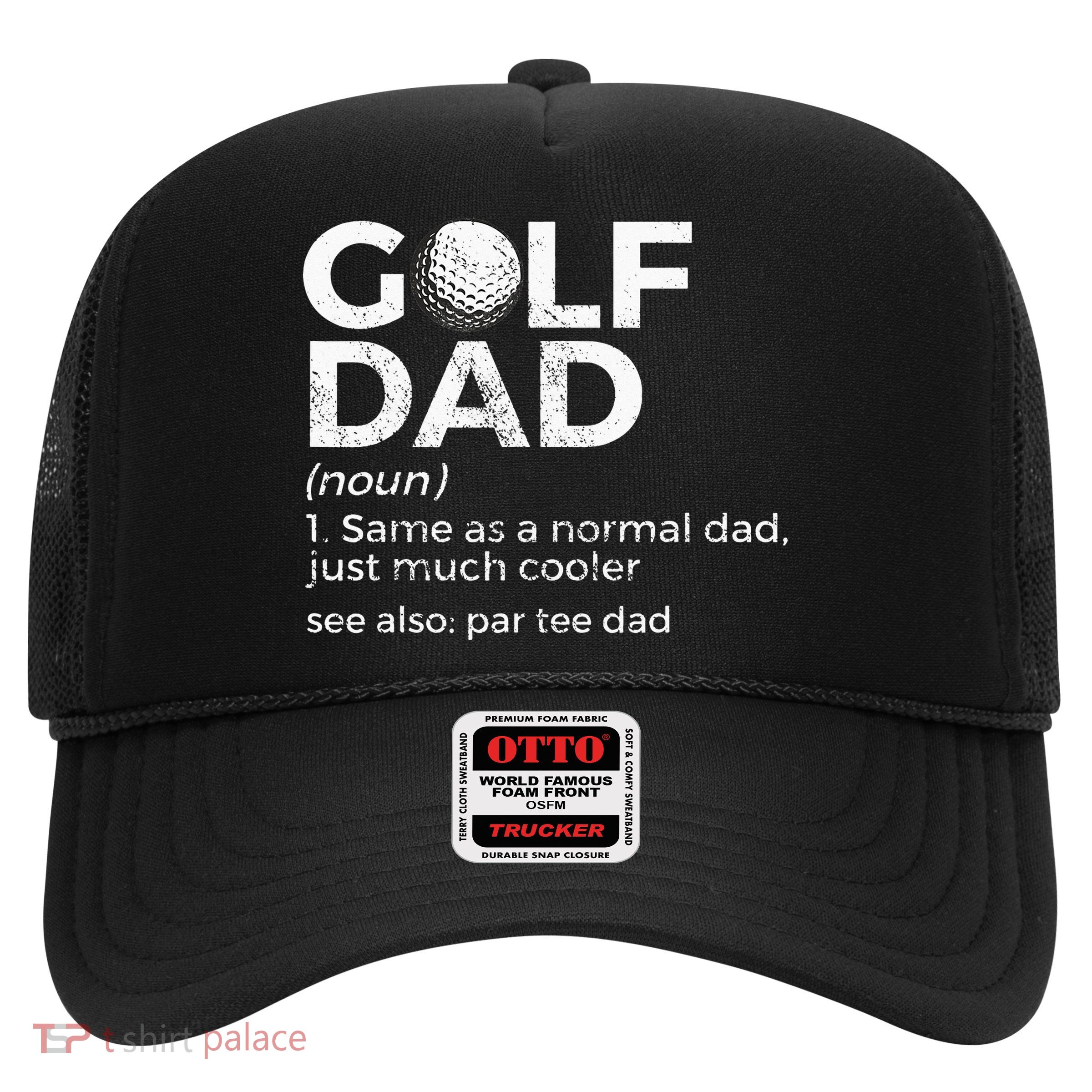 Funny Golf Dad Definition Golfing For Golfers Par Tee Dad Trucker Hat
