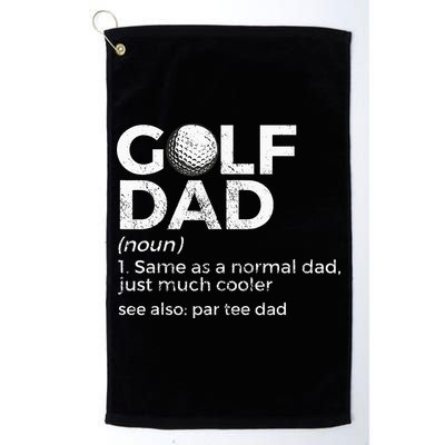 Funny Golf Dad Definition Golfing For Golfers Par Tee Dad Golf Towel
