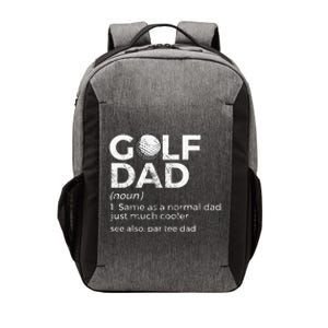 Funny Golf Dad Definition Golfing For Golfers Par Tee Dad Vector Backpack