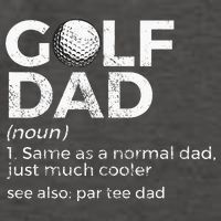 Funny Golf Dad Definition Golfing For Golfers Par Tee Dad Vector Backpack