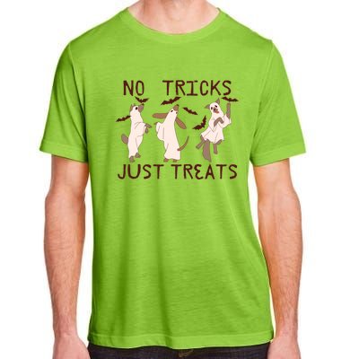 Funny Ghost Dog Halloween No Tricks Just Treats Gift Adult ChromaSoft Performance T-Shirt