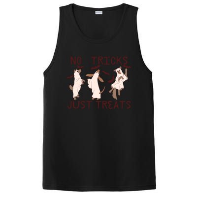 Funny Ghost Dog Halloween No Tricks Just Treats Gift PosiCharge Competitor Tank