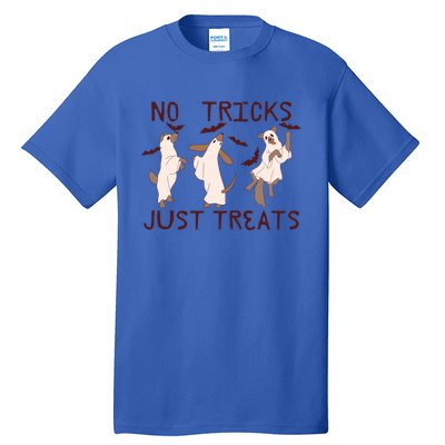 Funny Ghost Dog Halloween No Tricks Just Treats Gift Tall T-Shirt