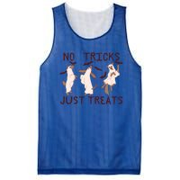 Funny Ghost Dog Halloween No Tricks Just Treats Gift Mesh Reversible Basketball Jersey Tank