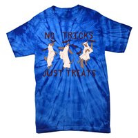 Funny Ghost Dog Halloween No Tricks Just Treats Gift Tie-Dye T-Shirt