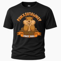 Funny Groundhog Day Phil Cute Ground Hog Punxsutawney Cooling Performance Crew T-Shirt