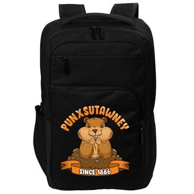 Funny Groundhog Day Phil Cute Ground Hog Punxsutawney Impact Tech Backpack