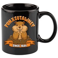 Funny Groundhog Day Phil Cute Ground Hog Punxsutawney 11oz C Handle Ceramic Mug