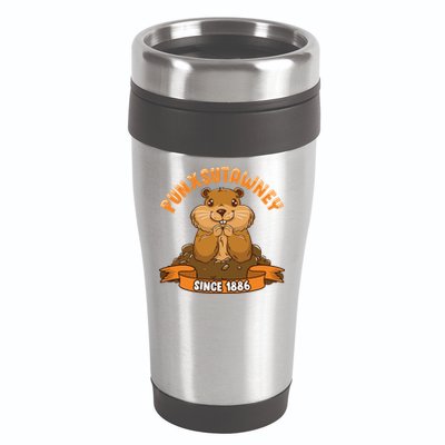 Funny Groundhog Day Phil Cute Ground Hog Punxsutawney 16oz Travel Tumbler
