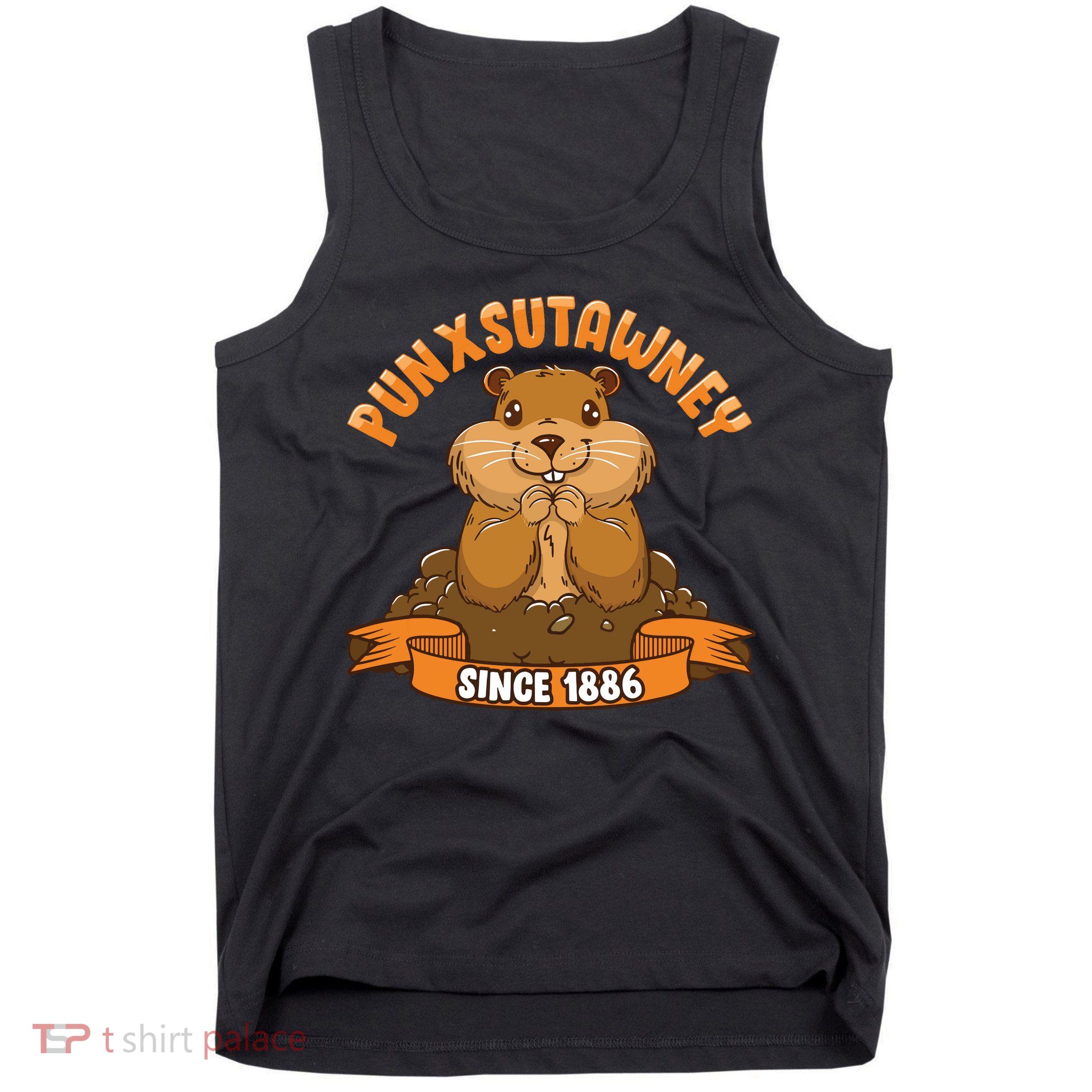Funny Groundhog Day Phil Cute Ground Hog Punxsutawney Tank Top