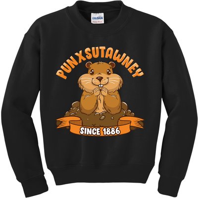Funny Groundhog Day Phil Cute Ground Hog Punxsutawney Kids Sweatshirt