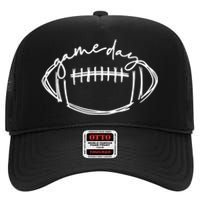 Funny Game Day Football Season Team Sports Vintage High Crown Mesh Back Trucker Hat