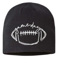 Funny Game Day Football Season Team Sports Vintage Sustainable Beanie